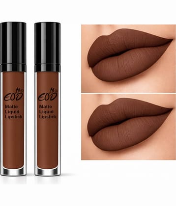 EOD Coffee Matte Smudge Free Liquid Lipstick ( Pack of 2 )