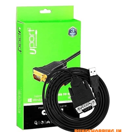 UPORT 1.5m USB to RS232 Adapter Cable, 9 Pin USB 2.0 Male to RS232 Male DB9 Serial Converter Cable for Modem, Scanner, Digital Cameras