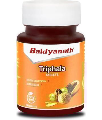 Baidyanath Triphala Tablets- 60 Tab|Helpful in Constipation,Natural Detoxifier