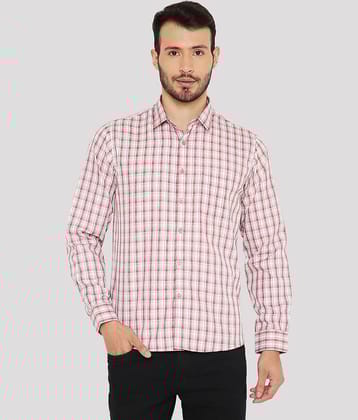 Maharaja - Red Polyester Blend Slim Fit Men's Formal Shirt ( Pack of 1 )