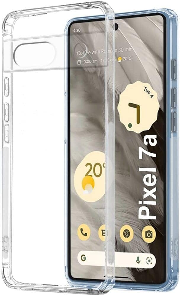 PLUGTECH TPU Ultra Hybrid Clear Camera Protection Back Cover Case for Google Pixel 7A