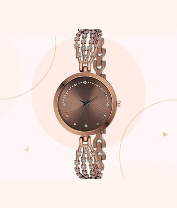 Renaissance Traders Brown Metal Analog Womens Watch