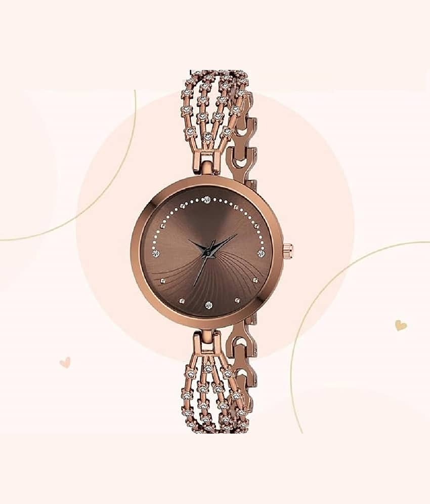 Renaissance Traders Brown Metal Analog Womens Watch