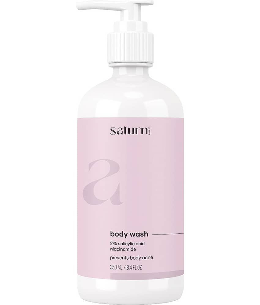 Saturn by GHC 2% Salicylic Acid Body Wash for Women with Niacinamide, Glycerine (Pack of 1 - 250 ml)