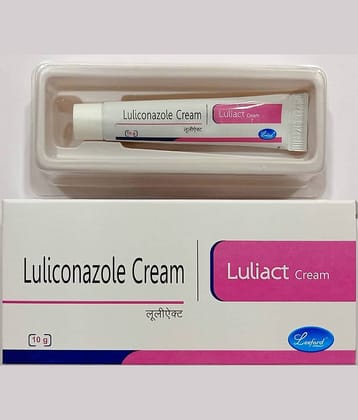 LULIACT LULICONAZOLE CREAM 10 GM ( PACK OF 5) - Day Cream for Combination Skin 60 ml ( Pack of 5 )