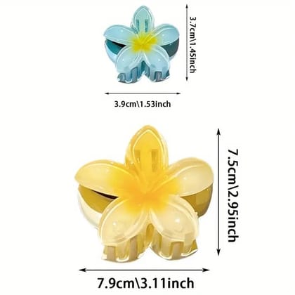 9 Pcs Flower Claw Clips for Women