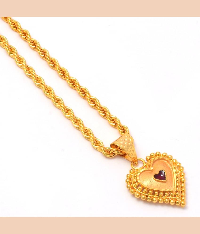 Jewar Mandi - Golden Pendant ( Pack of 1 )