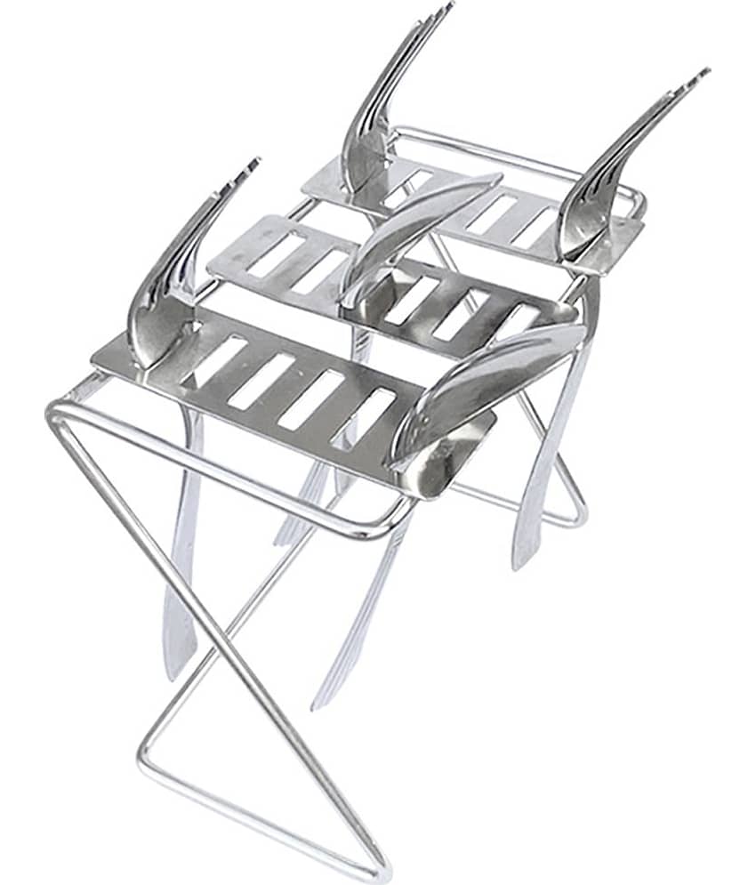 OC9 Silver Stainless Steel Storage Racks ( Pack of 1 )