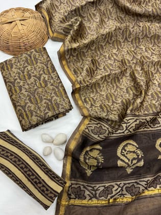 Chanderi Silk Suit Set