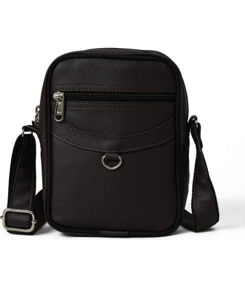 MATRICE - Brown Solid Messenger Bag