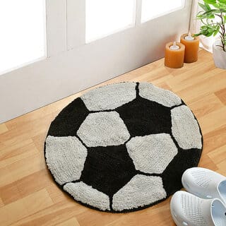 Super soft anti skid microfiber bathroom mat/doormat (55cms round) pack of 1