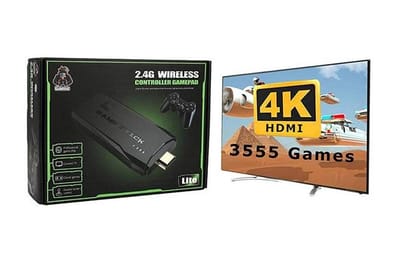 Wireless Video Games For TV, Dual Player Stick Lite, Gamepad