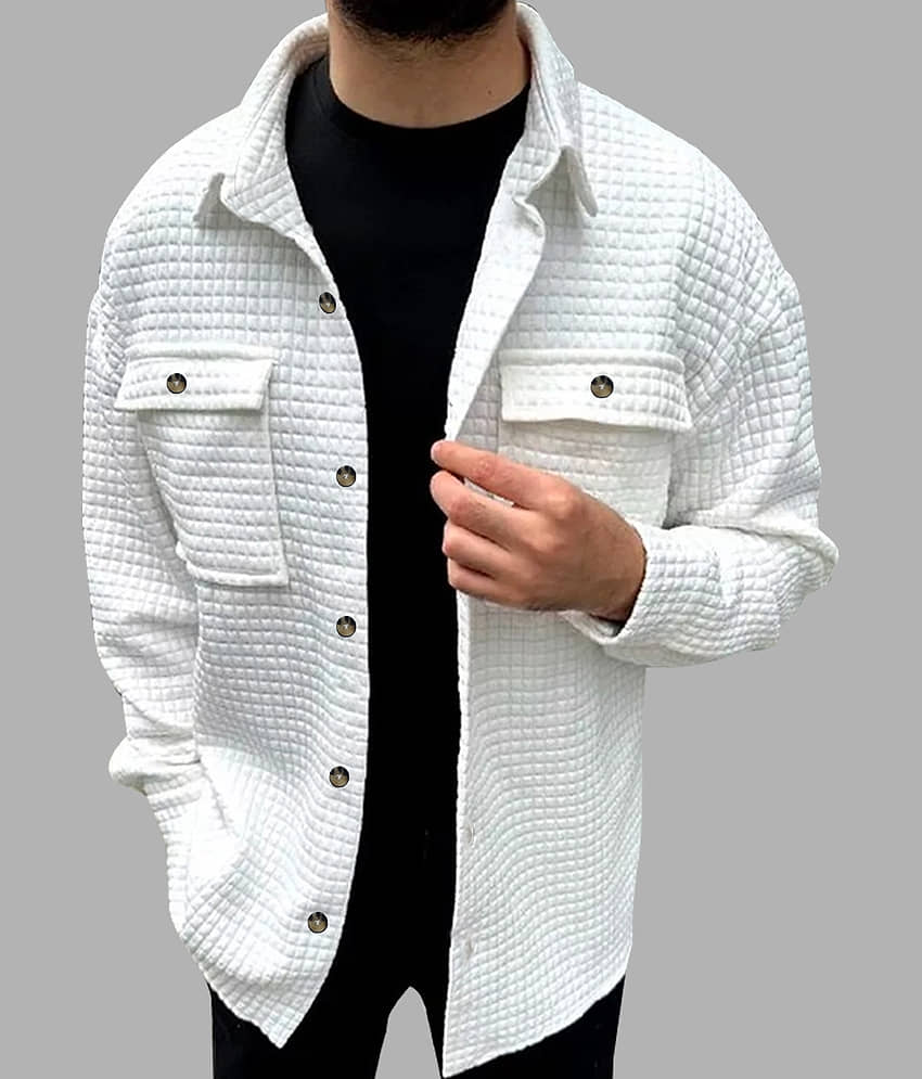 Eyebogler Cotton Blend Polo Collar Men's Sweatshirt - Off-White ( Pack of 1 )