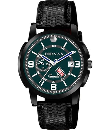 FORNAX - Black Silicon Analog Men's Watch