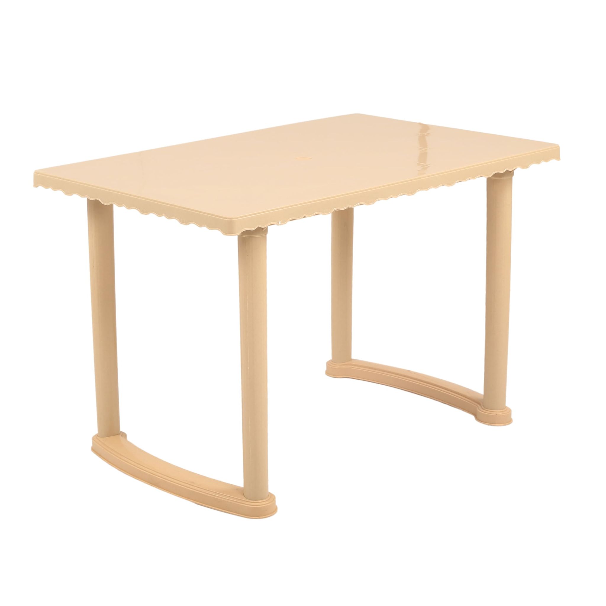 Supreme Furniture Atlanta Rectangular Dining Table for Home, Dining Room, Office, Restaurants, Cafeterias, Resort, Garden, Indoor & Outdoor, Red Colour