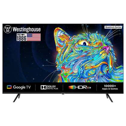 Westinghouse 139 cm (55 inches) Quantum Series Ultra HD LED Google TV WH55GTX40 (Black) Black