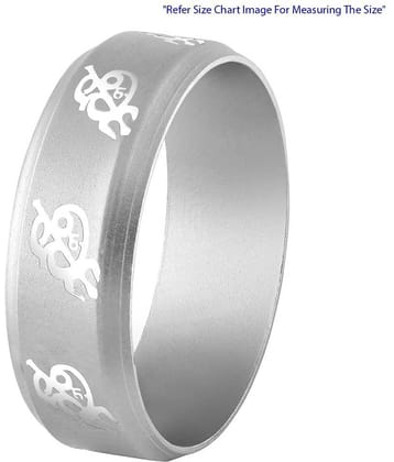 Asmitta Modish Trishul Design Silver Plated Finger Ring For All