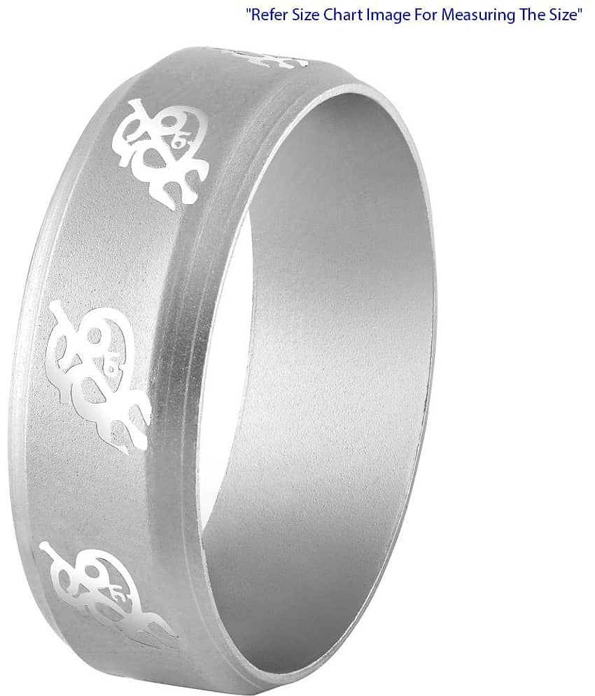 Asmitta Modish Trishul Design Silver Plated Finger Ring For All