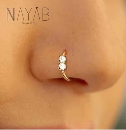 Two-Stone Nose Ring