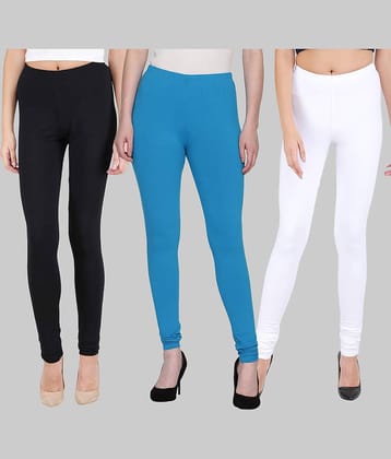 FnMe - Multicolor Lycra Women's Leggings ( Pack of 3 )