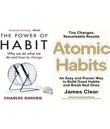 (2 Book Combo Set Atomic Habit + The Power Of Habit English, Paperback)