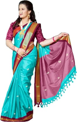 Trending Pathani Kanjivaram Silk Woven saree Trending Pathani Kanjivaram Silk Woven saree