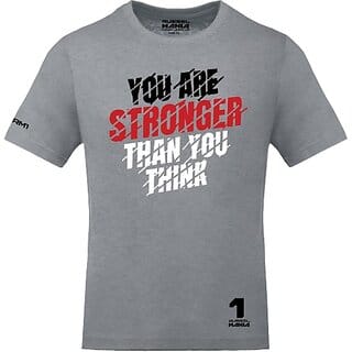 FastB Men Printed Round Neck Grey T-Shirt