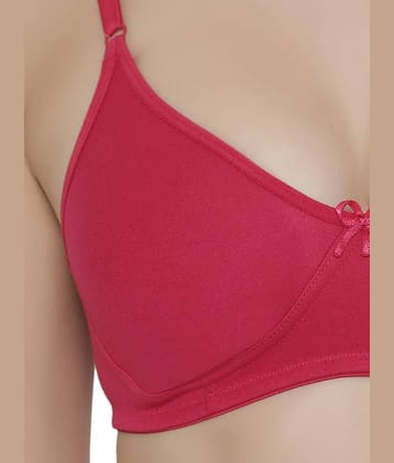 Clovia Cotton Non Padded Women's T-Shirt Bra ( Pink )