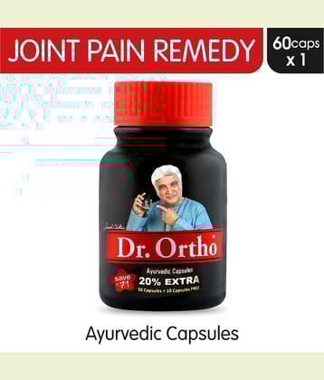Dr Ortho Joint Pain Relief Capsules 60Caps, (Ayurvedic Medicine Helpful In Joint Pain, Back Pain, Knee Pain, Neck Pain) - Ayurvedic Capsules