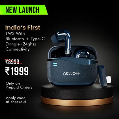 Dwots X - Gaming Earbuds For Gamers With Anc & Near Zero Lag-French Blue