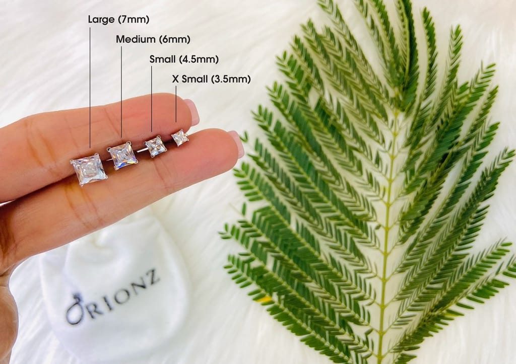 Princess Solitaire CZ Ear Stud For Him (1 Pc Only)