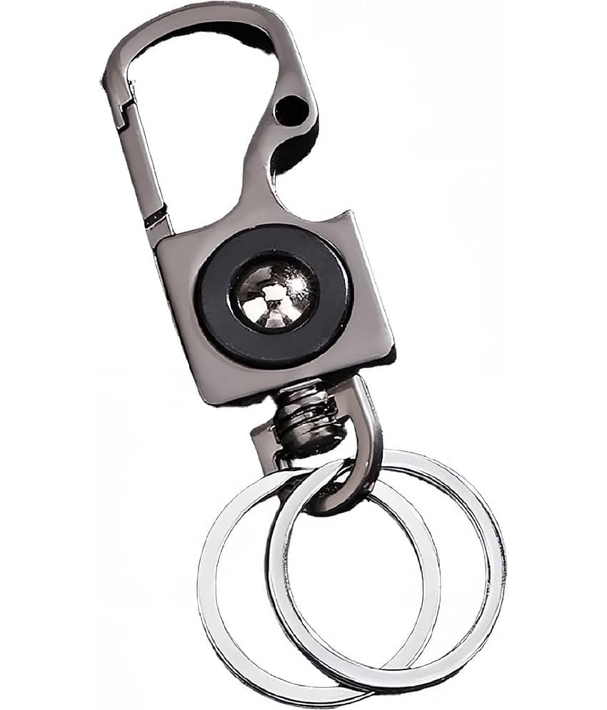 vill win Black Metal Keychain - Pack of 1
