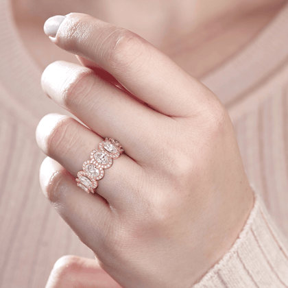Six Stone Nicole Band ROSE GOLD / 19 (58.90 MM)