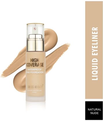 Swiss Beauty Waterproof Base Liquid Foundation (White Ivory), 60gm