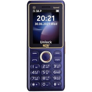 MTR Speed 4G (Dual Sim, 2.4 Inch Display, 3000 mAh Battery, Dark Blue)