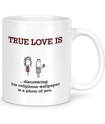 Idream Quote Printed Ceramic Coffee Mug 1 Pcs 330 mL