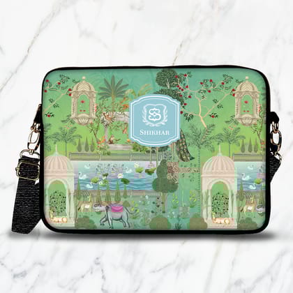 Gul Bahaar Laptop Bag-Blue / 15.5"