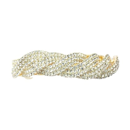 Rhinestones Studded Hair Barrette Buckle Clip