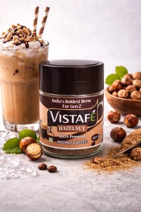 Vistafe Hazelnut Instant Coffee for Smooth Nutty Taste Vistafe Hazelnut Instant Coffee for Smooth Nutty Taste