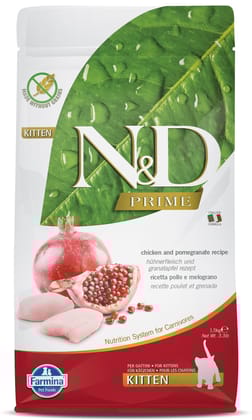 N&amp;D Prime Chicken &amp; Pomegranate Grain free Cat Dry Food Kitten 1.5kg