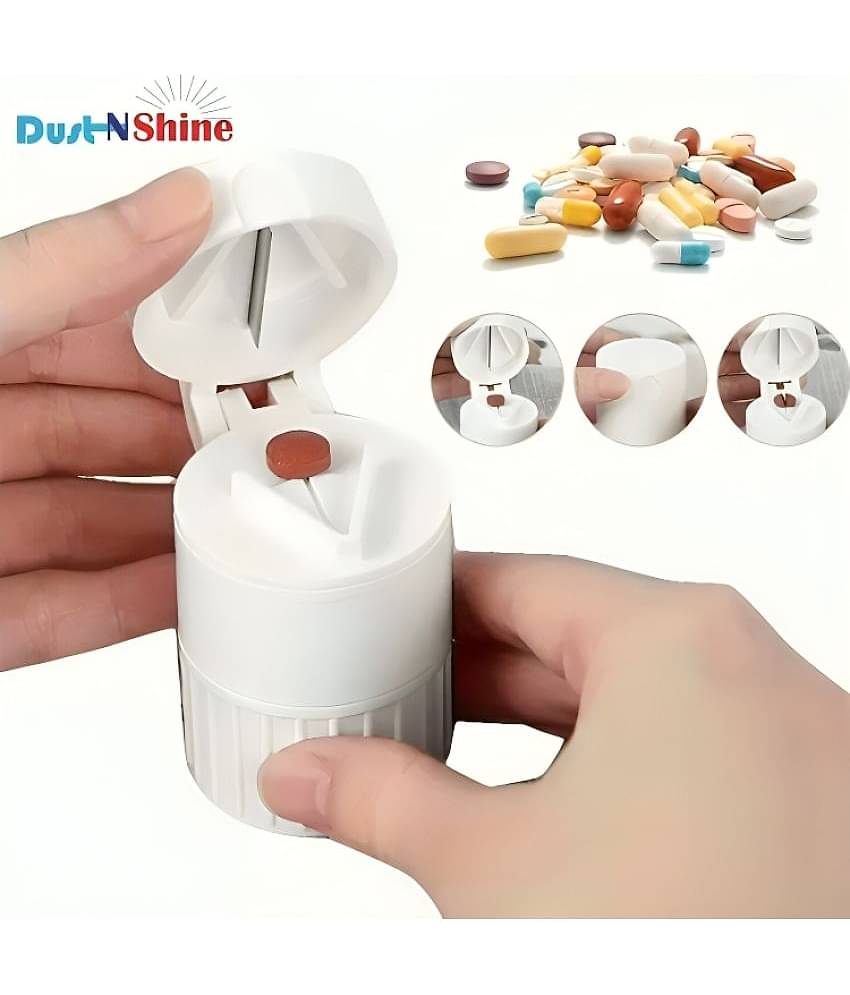 4 in 1 Function Tablet Pill Cutter Crusher and Pill Storage Tablet Cutter