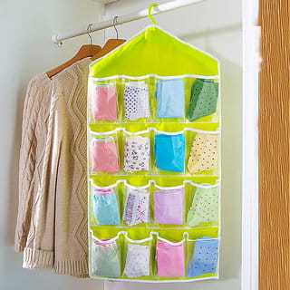 Best Deals - 16 Pockets Rack Storage Closet Wardrobe Hanging Shelf For Clothes.