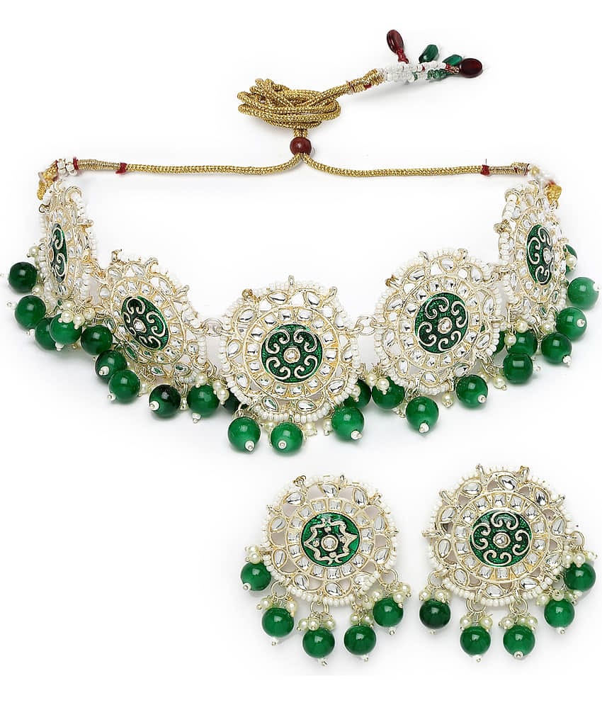 Studio Sukkhi - Green Alloy Necklace Set ( Pack of 1 )