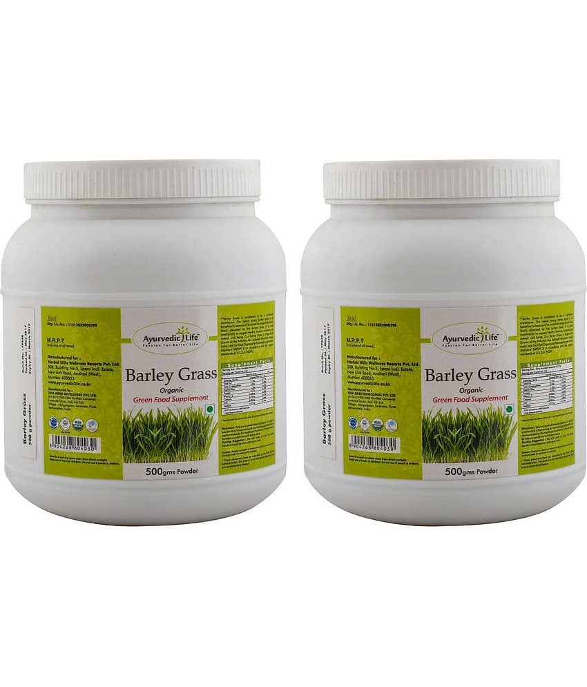 Ayurvedic Life Barley Grass Powder 500 gm Pack of 2