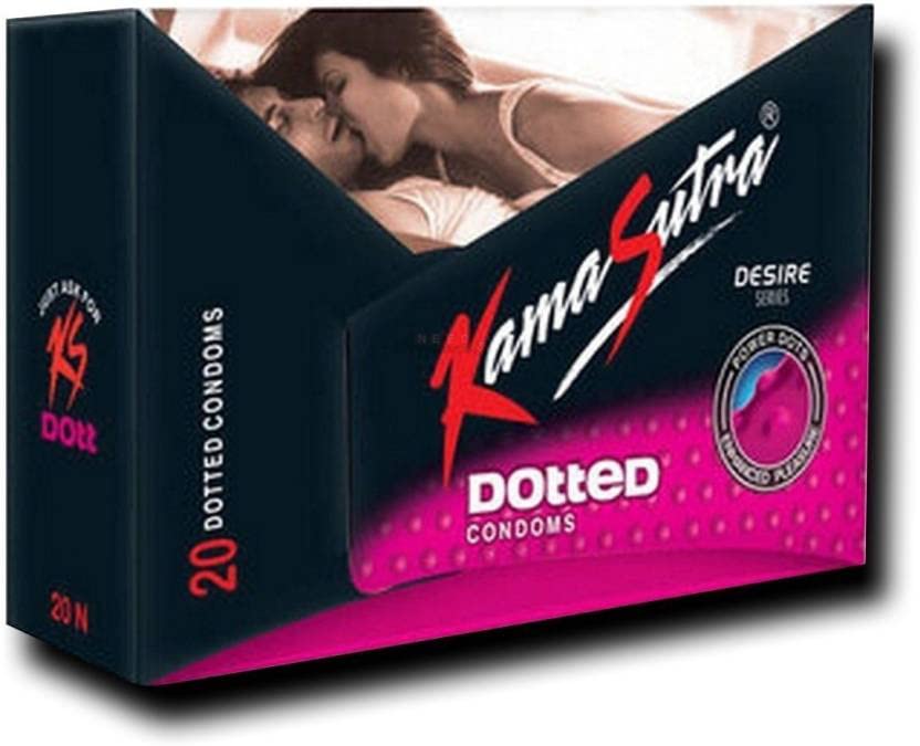 Kamasutra Desire DOTTED Monthly Combo Condom (Set of 3, 20 Each, 60 Sheets)