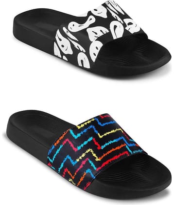 PERY PAO Black Men's Slide Flip Flop
