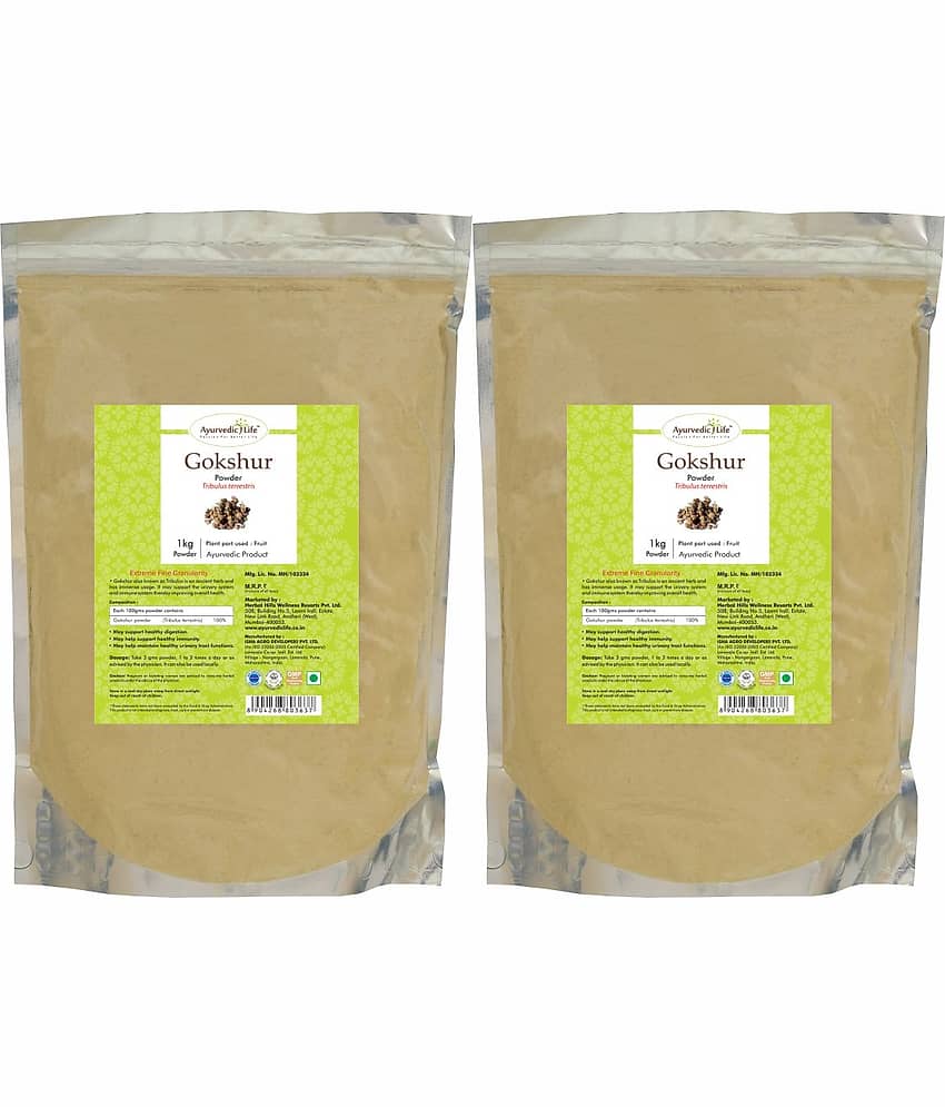 Ayurvedic Life Gokshur Powder 1 kg Pack of 2