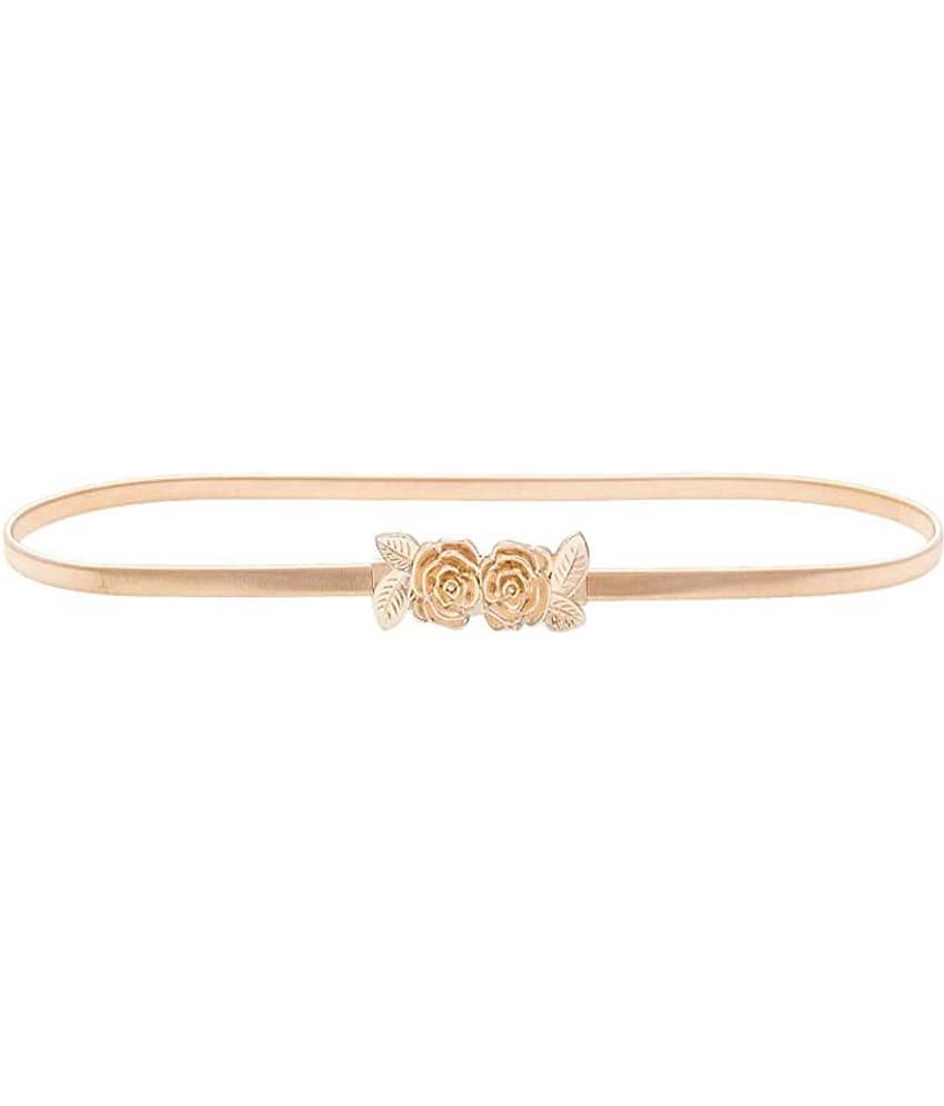 Romp Fashion Golden Stretchable Waist Chain Belt for Girls and Women…