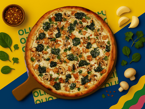 Forest Chicken Pizza