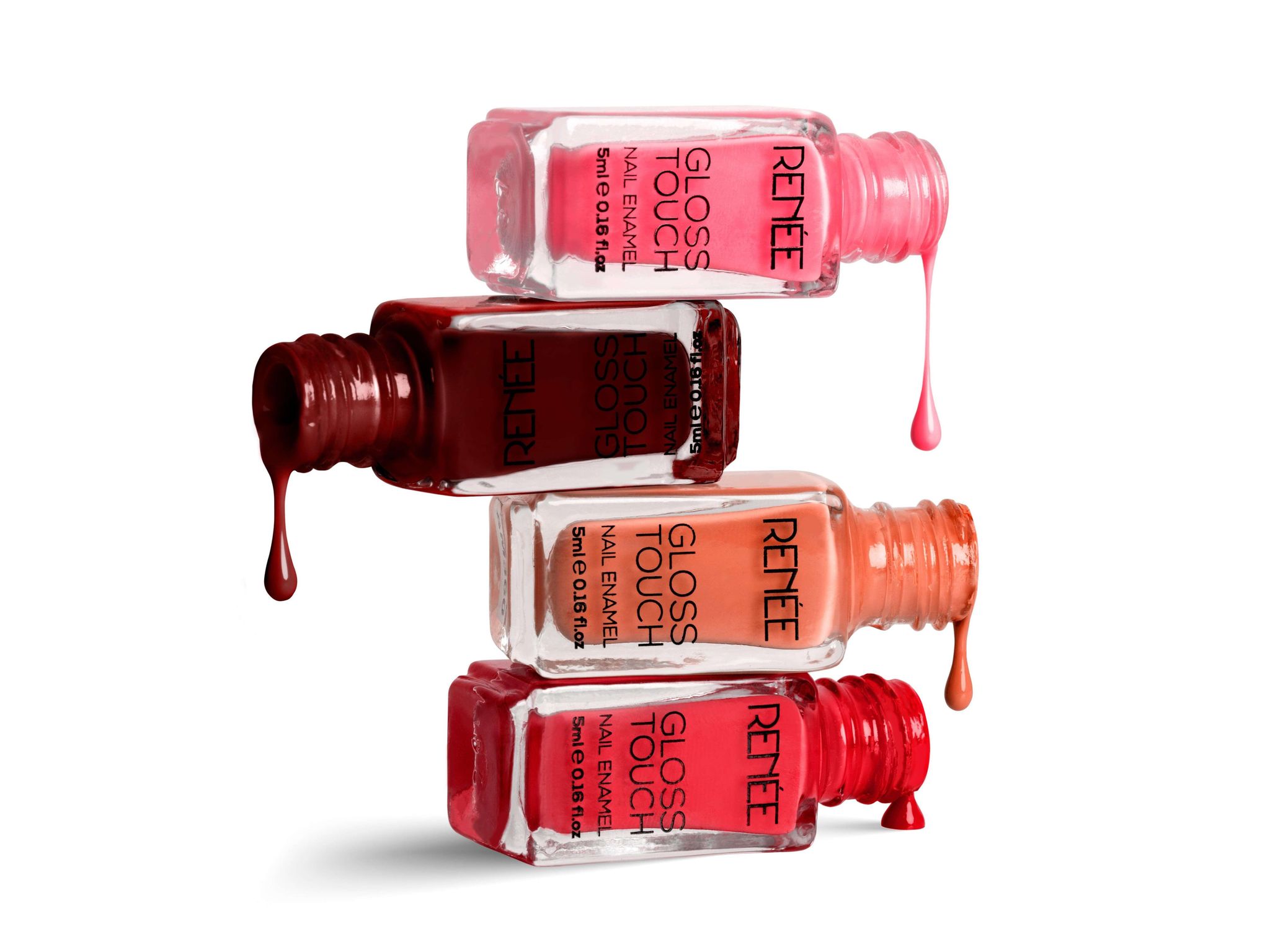 RENEE Gloss Touch Set of 4 Nail Enamels - Red Parade